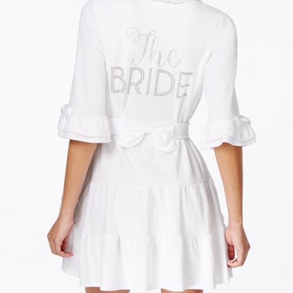 NWOT Betsey Johnson “The Bride” Terry Robe Size M